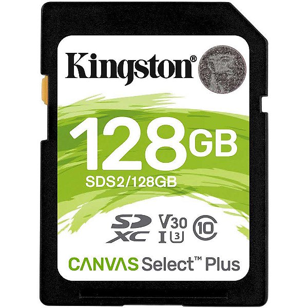 Cartão de Memória Kingston SDXC Canvas Select Plus 128GB 100 MB/s