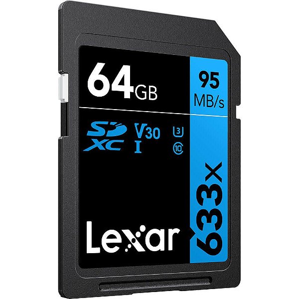 Cartão de Memória Lexar SDXC Professional 633x 64GB 95 MB/s