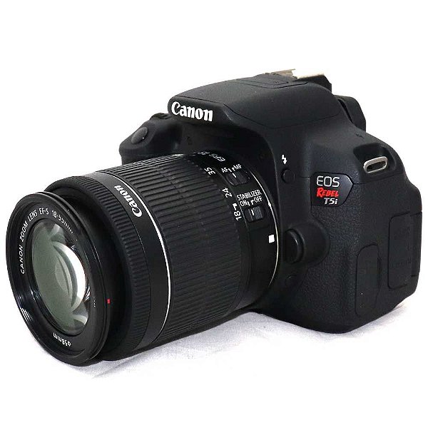 Câmera Canon EOS Rebel T5i com Lente 18-55mm IS STM Usada