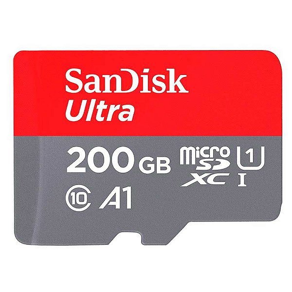 Cartão de Memória SanDisk Micro SDXC Ultra 200GB 120 MB/s