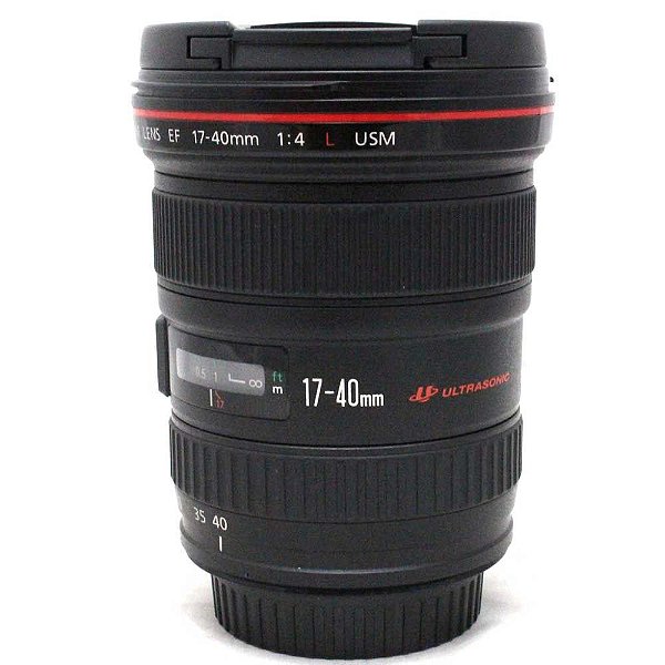 Lente Canon EF 17-40mm f/4L USM com Parasol Seminova