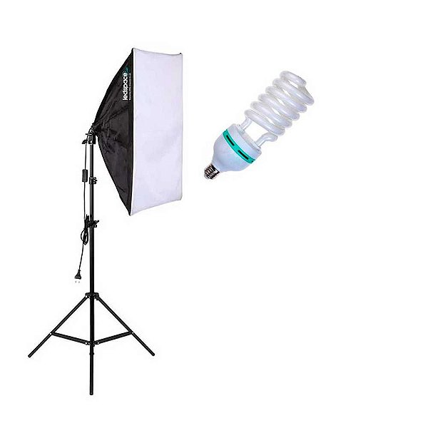 Kit de Iluminação Ledspace Retangular 50x70cm com Luz Contínua 150w 110v