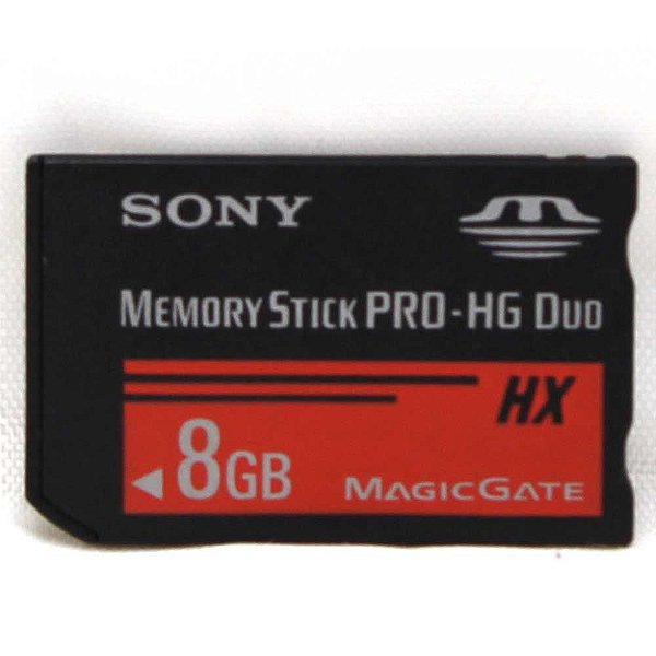 Cartão Memory Stick Sony PRO HG Duo HX MagicGate 8GB Usado