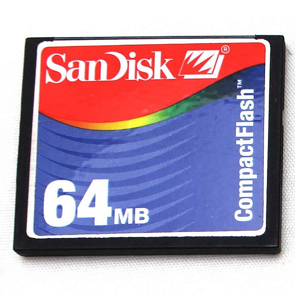 Cartão de Memória SanDisk Compact Flash 64MB Usado
