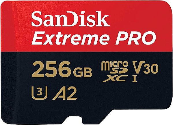 Cartão de Memória SanDisk Micro SDXC Extreme Pro 256GB 200 MB/s