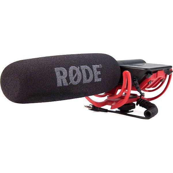Microfone Direcional Shotgun Rode Videomic Rycote com Sistema de Suspensão