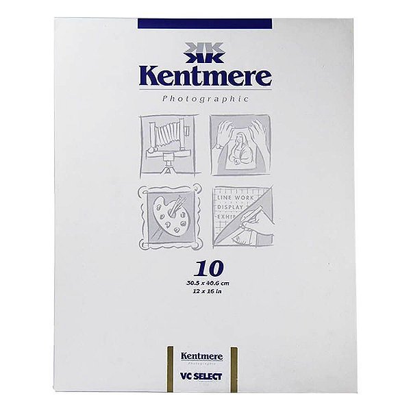 Papel Fotográfico Kentmere Brilhante VC 30x40 10 Folhas