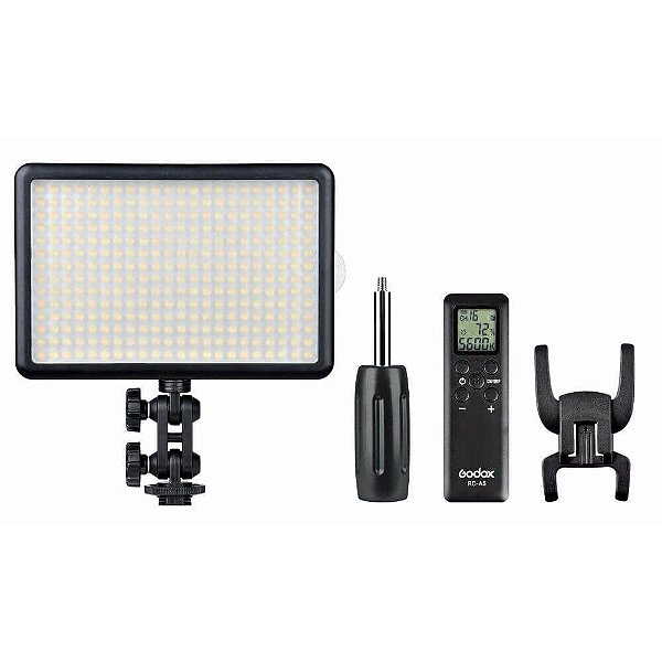 Iluminador de LED Godox Light 308C Com Bateria e Carregador