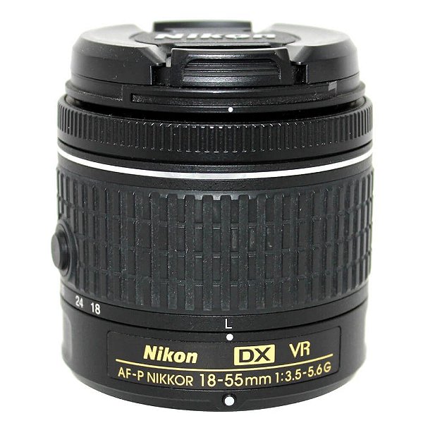 Lente Nikon AF-P DX NIKKOR 18-55mm f/3.5-5.6G VR Seminova