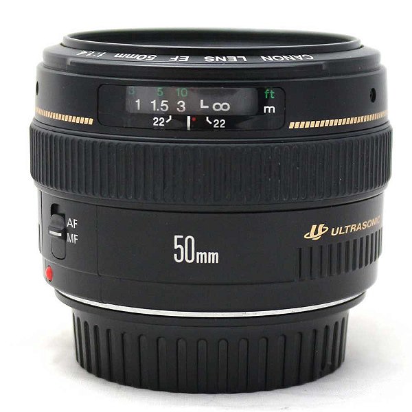 Lente Canon EF 50mm f/1.4 USM Seminova