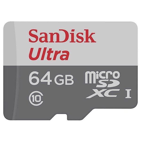 Cartão de Memória SanDisk Micro SDXC Ultra 64GB 100 MB/s