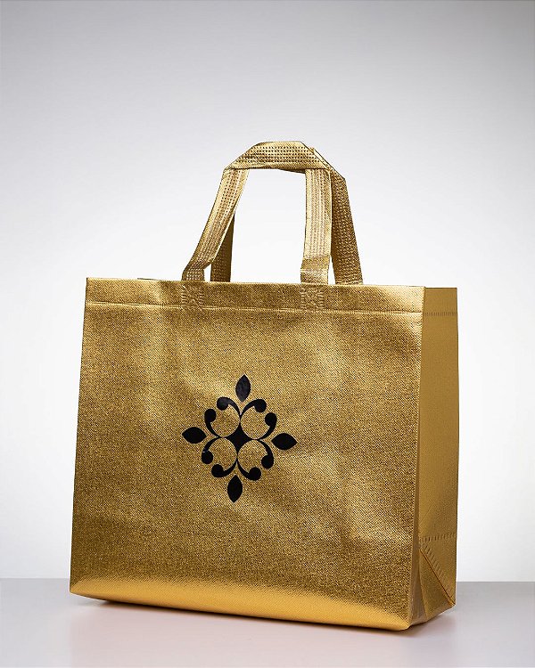 SACOLA DE PRESENTE REAL - DOURADA