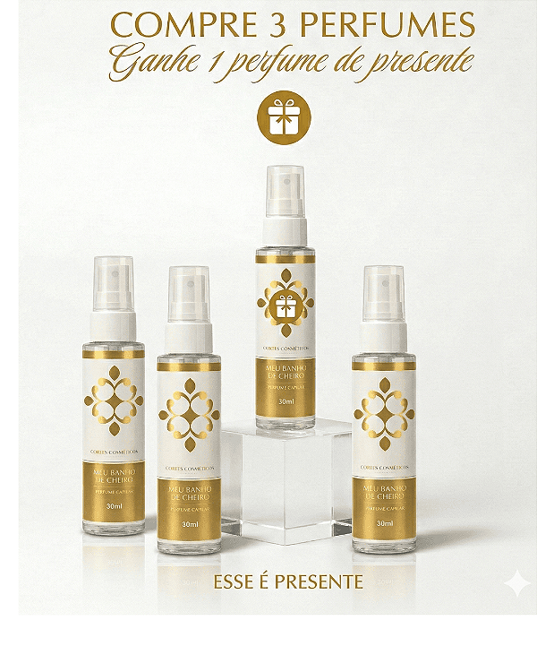 3 PERFUMES CAPILARES | MEU BANHO DE CHEIRO || 30ml