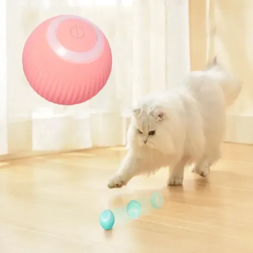 Bola Automática Interativa Recarregável para Gatos - Sem fio