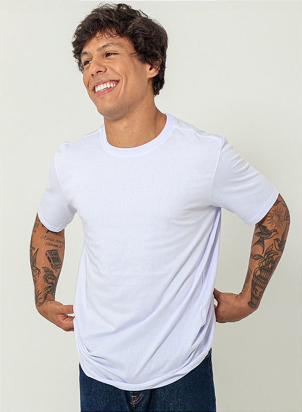 Camiseta Lisa Comfort Premium Unibutec Branca
