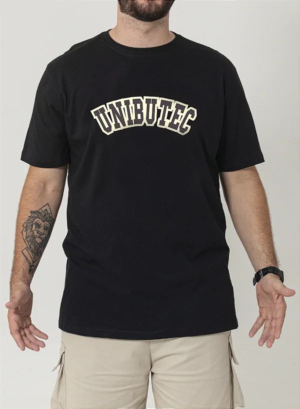 Camiseta Unibutec College  Flex Slim Cotton Algodão Com Elastano