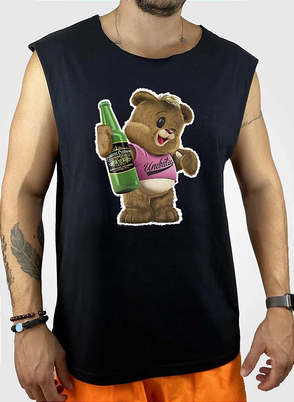 Regata Unibutec Just Corte a Fio Jack Bear Original Preta