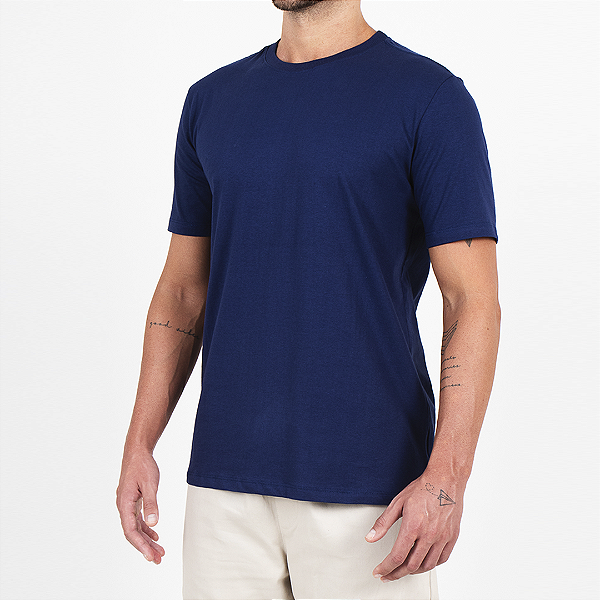 Camiseta Lisa Comfort Premium Unibutec Azul Marinho