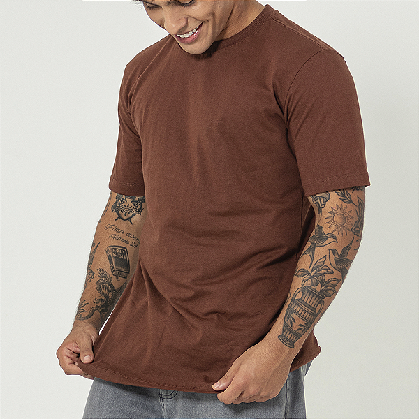 Camiseta Lisa Comfort Premium Unibutec Marrom