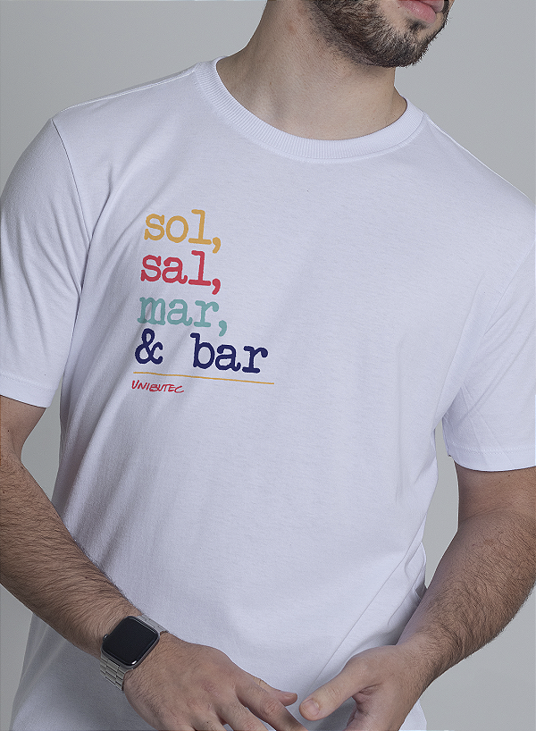 Camiseta Sol, Sal, Mar & Bar Unibutec
