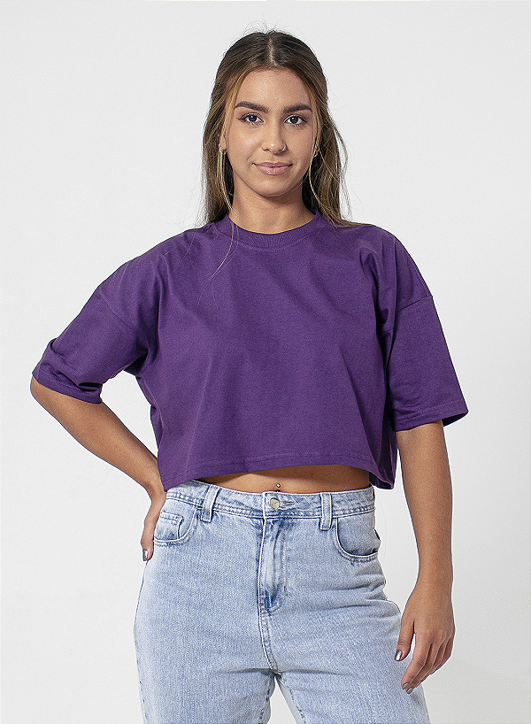 Cropped Liso Unibutec Roxo
