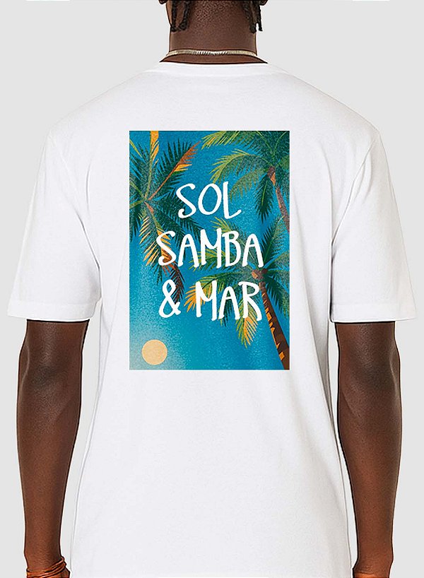 Camiseta Sol, Samba & Mar Unibutec Branca