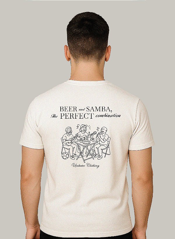 Camiseta Beer And Samba Unibutec Off White