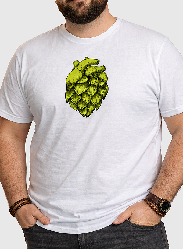 Camiseta Cervejeiro Hop Heart Lúpulo Unibutec