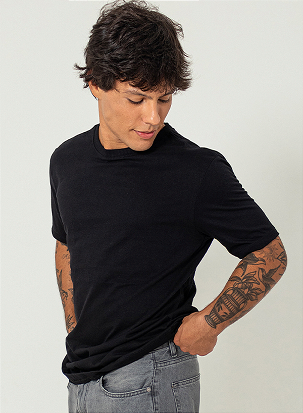 Camiseta Lisa Comfort Premium Unibutec Preta
