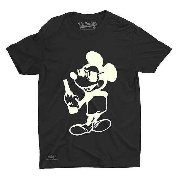 Camiseta Unibutec Hops Mickey Style Drinking