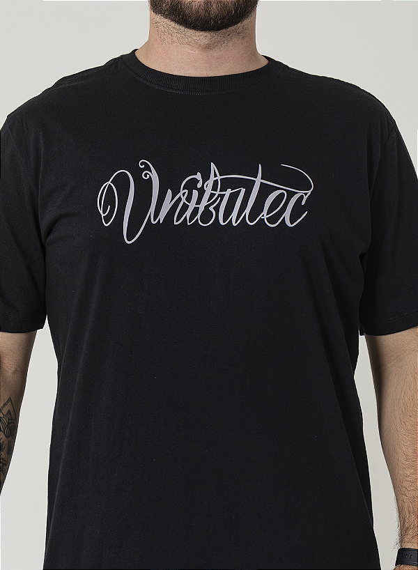 Camiseta Unibutec Grafite  Flex Slim Cotton Algodão Com Elastano
