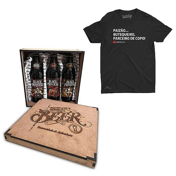 Kit Cervejeiro Premium para Presente • Camiseta + 3 Cervejas Especiais