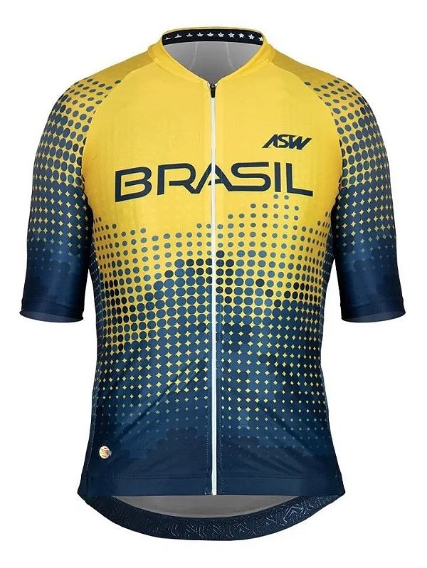 Camisa Ciclismo Asw Oficial Seleção Brasileira Cbc Masculina