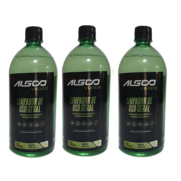Desengordurante Desengraxante Algoo Verde 3 L Concentrado