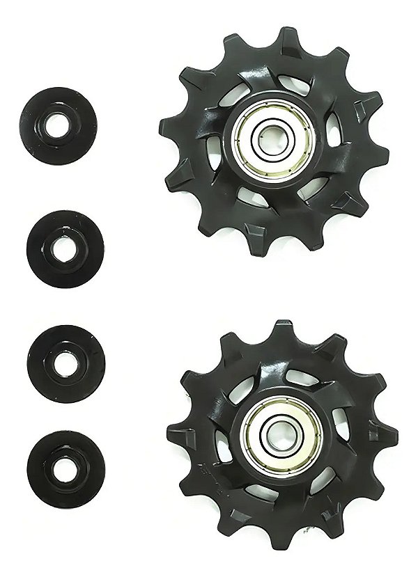 Roldana Câmbio Traseiro Absolute 12 Dentes 9-12v Preto Com Rolamentos