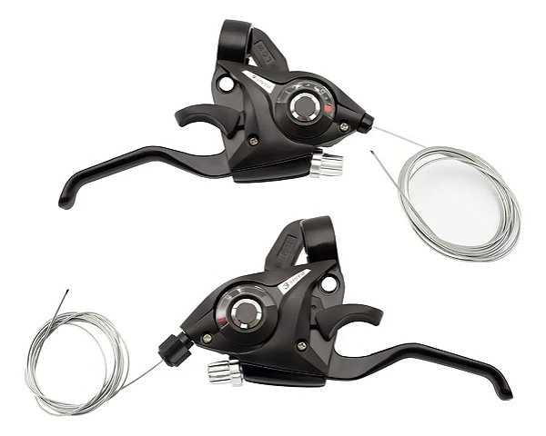 Alavanca Câmbio Sunward Rapid Fire 3x9 27v Index Freio V-brake Disco