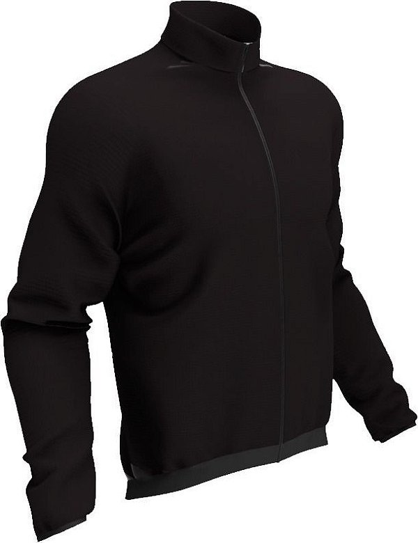 Colete Corta Vento Manga Longa Ert Preto Bike Speed Mtb