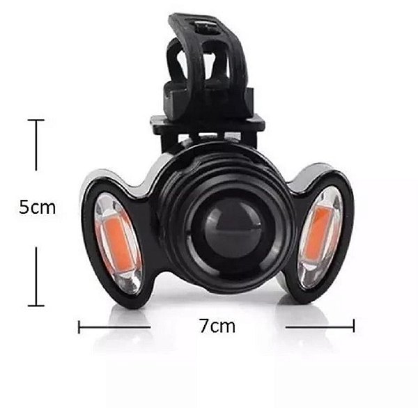 Farol Lanterna C/ Zoom Led Q5 Bike Recarregável Usb Jy8858