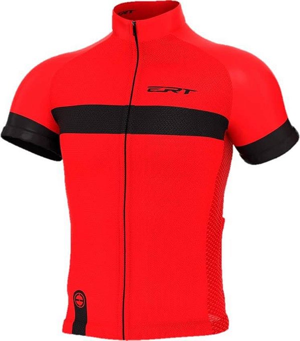 Camisa Ciclismo Ert New Tour Strip Red Bike Mtb Speed