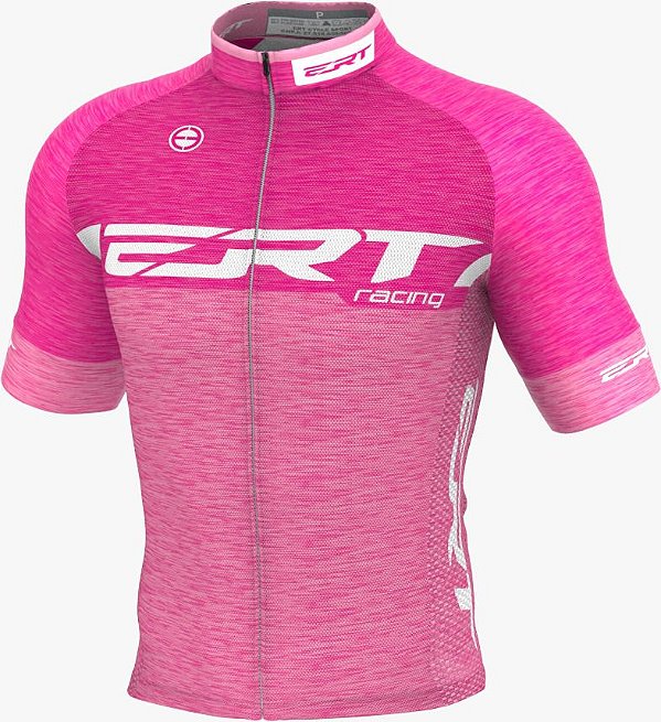 Camisa Ciclismo Ert Elite Racing Rosa Mod Novo Bike Slim Fit