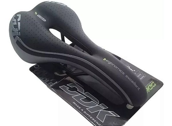 Banco Ddk Snake Selim Speed Mtb Vazado Preto E Cinza Bike