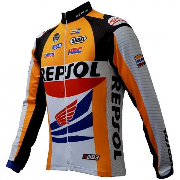 Camisa Ciclismo Ert Repsol Honda Mtb Speed Bike Manga Longa