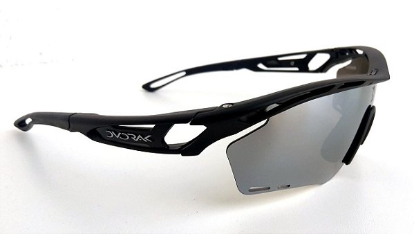 Óculos Ciclismo Dvorak One Preto 3 Lentes Padrão Rudy