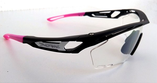 Óculos Ciclismo Dvorak One Rosa 3 Lentes Padrão Rudy