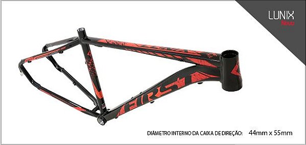 Quadro First Lunix Mtb Aro 29 Tapered Cabos Interno Fosco