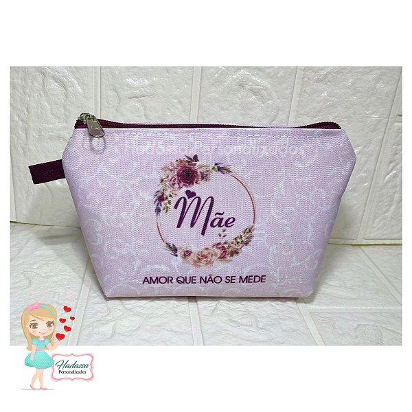 Necessaire  Dia das Mães  modelo Canoa - P - 10 unidades