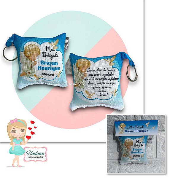 Almochaveiros Personalizados - 7 x 7 - kit 25 unidades-