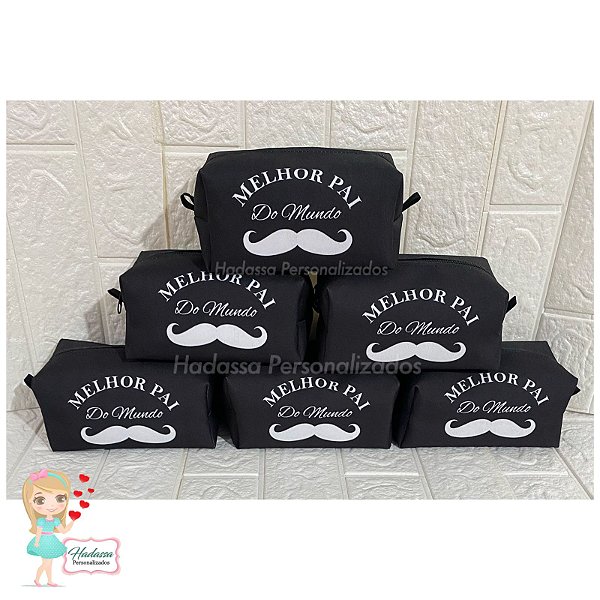 Necessaire Personalizadas - Modelo Box  PAI  - 10 UNIDADES