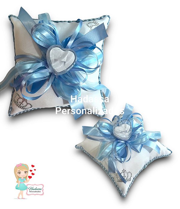 Almofada para anel de debutante ou alianças