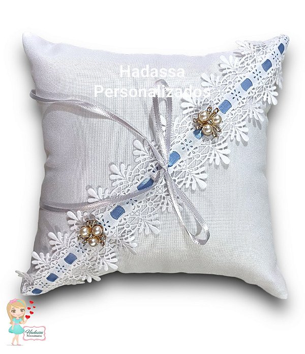 Almofada para anel de debutante ou alianças